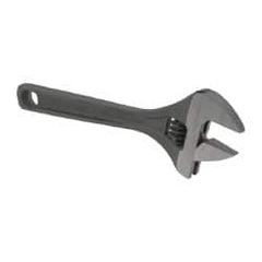 Paramount - 15/16" Jaw Capacity, 6" Standard Adjustable Wrench - Chrome Vanadium Steel, Black Finish - Exact Tooling