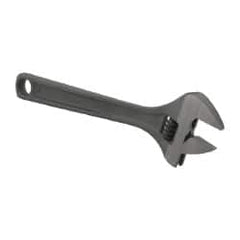 Paramount - 1-1/2" Jaw Capacity, 12" Standard Adjustable Wrench - Chrome Vanadium Steel, Black Finish - Exact Tooling