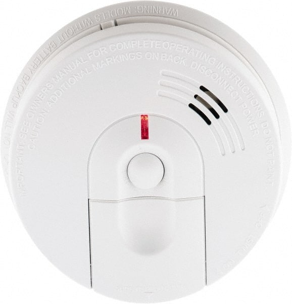 Kidde - 5.6 Inch Diameter, AC Wire In 120 Volt Smoke Alarm - 85 dB Decibel Rating, 9V Battery Included, Wall or Ceiling Mount, Tamper Resistant, Interconnectable - Exact Tooling