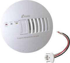 Kidde - 5-3/4 Inch Diameter, AC Wire In 120 Volt Carbon Monoxide Alarm - 85 dB Decibel Rating, 9V Battery Included, Tamper Resistant, Interconnectable - Exact Tooling