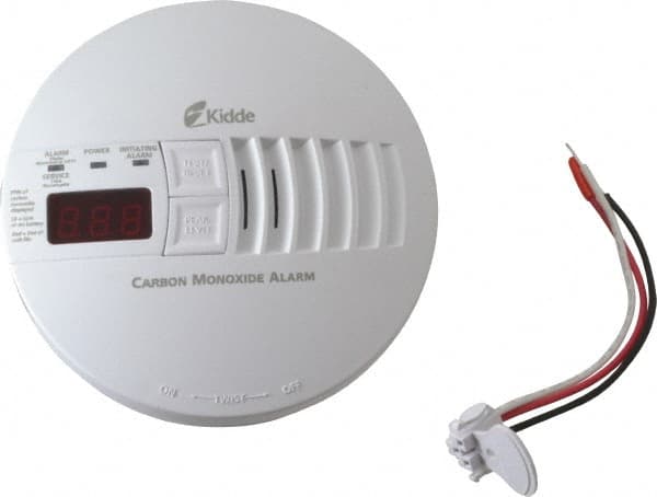 Kidde - AC, DC Wire In 120 Volt Carbon Monoxide Alarm - 85 dB Decibel Rating, 9V Battery Not Included, Tamper Resistant, Interconnectable - Exact Tooling