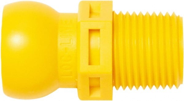 Loc-Line - 1/2" Hose ID, Male to Female Coolant Hose Connector - 3/8" NPT, For Loc-Line Modular Hose Systems - Exact Tooling