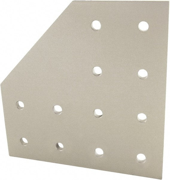 80/20 Inc. - 160mm Wide, Open Shelving Accessory/Component - Aluminum, Clear Anodized Finish, 160mm Long, Use with 40 Series & Bolt Kit 75-3422 - Exact Tooling