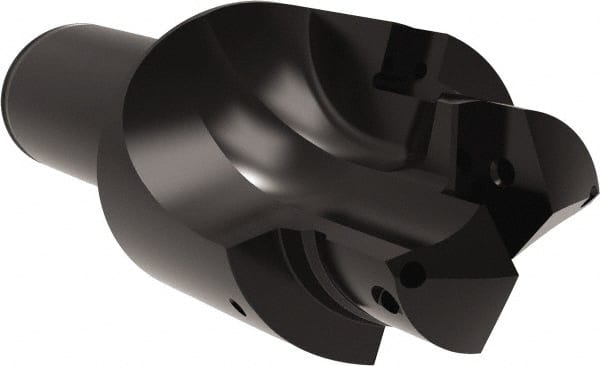 Allied Machine and Engineering - ISO 11926-1, MS 16142, SAE J1926-1 Standard, 1-7/8-12, 24 Tube Dash Number, 15° Porting Angle, 1.791" Pilot Diam, 1-1/2" Shank Diam, Indexable Spade Blade Insert Porting Tool - 2 Porting Inserts, 6" Overall Length - Exact Tooling