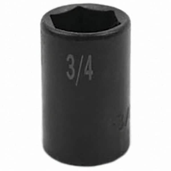 SK - Impact Socket - 3/8"DR 6PT 3/4" SEMI-DEEP IMPACT SOCKET - Exact Tooling