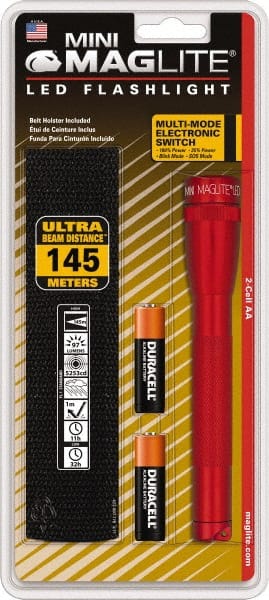 Mag-Lite - LED Bulb, Mini Flashlight - Aluminum Body, AA Batteries - Exact Tooling