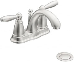 Moen - Lever Handle, Residential Bathroom Faucet - Two Handle, Pop Up Drain, Arc Spout - Exact Tooling