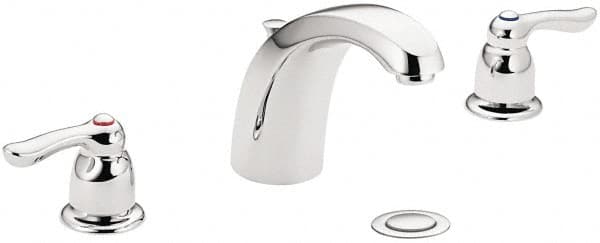 Moen - Lever Handle, Commercial Bathroom Faucet - Two Handle, Pop Up Drain, Arc Spout - Exact Tooling
