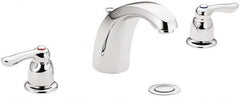 Moen - Lever Handle, Commercial Bathroom Faucet - Two Handle, Pop Up Drain, Arc Spout - Exact Tooling
