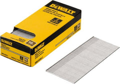 DeWALT - 18 Gauge 2" Long Brad Nails for Power Nailers - Steel, Bright Finish, Smooth Shank, Straight Stick Collation, Brad Head, Chisel Point - Exact Tooling