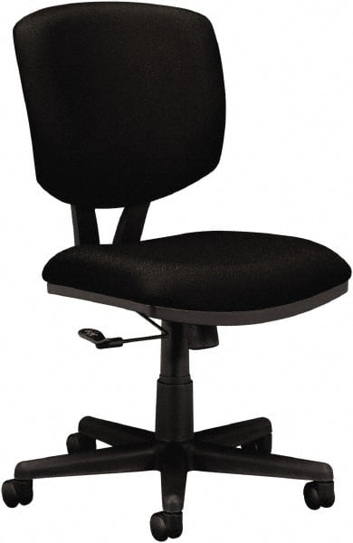 Hon - 40" High Task Chair - 25-3/4" Wide x 25-3/4" Deep, 100% Polyester Seat, Black - Exact Tooling