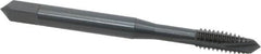 OSG - #12-24 UNC, 3 Flute, Oxide Finish, Vanadium High Speed Steel Spiral Point Tap - Plug Chamfer, Right Hand Thread, 2-3/8" OAL, 15/16" Thread Length, 0.22" Shank Diam, Series 280 - Exact Tooling