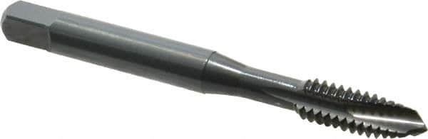 OSG - 1/4-20 UNC, 3 Flute, Oxide Finish, Vanadium High Speed Steel Spiral Point Tap - Plug Chamfer, Right Hand Thread, 2-1/2" OAL, 1" Thread Length, 0.255" Shank Diam, Series 280 - Exact Tooling