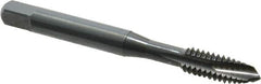 OSG - 1/4-20 UNC, 3 Flute, Oxide Finish, Vanadium High Speed Steel Spiral Point Tap - Plug Chamfer, Right Hand Thread, 2-1/2" OAL, 1" Thread Length, 0.255" Shank Diam, Series 280 - Exact Tooling