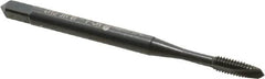 OSG - #4-48 UNF, 2 Flute, Oxide Finish, Vanadium High Speed Steel Spiral Point Tap - Plug Chamfer, Right Hand Thread, 1-7/8" OAL, 9/16" Thread Length, 0.141" Shank Diam, 2B Class of Fit, Series 280 - Exact Tooling