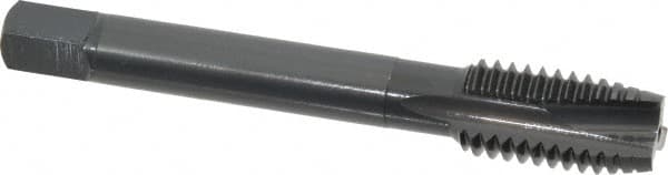 OSG - 1/2-13 UNC, 3 Flute, Oxide Finish, Vanadium High Speed Steel Spiral Point Tap - Plug Chamfer, Right Hand Thread, 3-3/8" OAL, 1-21/32" Thread Length, 0.367" Shank Diam, Series 280 - Exact Tooling