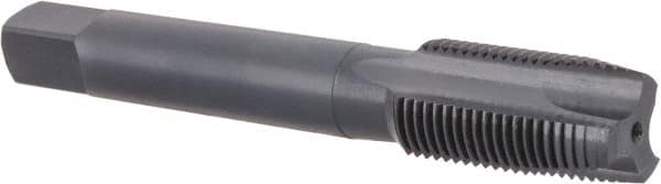 OSG - 5/8-18 UNF, 3 Flute, Oxide Finish, Vanadium High Speed Steel Spiral Point Tap - Plug Chamfer, Right Hand Thread, 3-13/16" OAL, 1-13/16" Thread Length, 0.48" Shank Diam, Series 280 - Exact Tooling