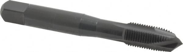 OSG - M10x1.00 Metric Fine, 3 Flute, Oxide Finish, Vanadium High Speed Steel Spiral Point Tap - Plug Chamfer, Right Hand Thread, 2-15/16" OAL, 1-1/4" Thread Length, 0.381" Shank Diam, Series 289 - Exact Tooling