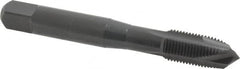 OSG - M10x1.00 Metric Fine, 3 Flute, Oxide Finish, Vanadium High Speed Steel Spiral Point Tap - Plug Chamfer, Right Hand Thread, 2-15/16" OAL, 1-1/4" Thread Length, 0.381" Shank Diam, Series 289 - Exact Tooling