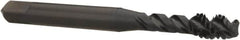 OSG - #12-24 UNC 3 Flute 2B/3B Modified Bottoming Spiral Flute Tap - Vanadium High Speed Steel, Oxide Finish, 2-3/8" OAL, Right Hand Flute, Right Hand Thread, H3, Series 290 - Exact Tooling