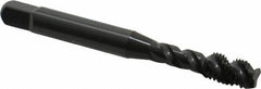 OSG - 1/4-28 UNF 3 Flute Modified Bottoming Spiral Flute Tap - Vanadium High Speed Steel, Oxide Finish, 2-1/2" OAL, Right Hand Flute, Right Hand Thread, Oversize, H7, Series 290 - Exact Tooling