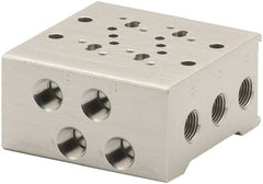 ARO/Ingersoll-Rand - 1/8" 4 Station Solenoid Valve Manifold - Use with Sierra 15mm Solenoid Valves - Exact Tooling