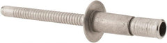 RivetKing - Size 64 Dome Head Stainless Steel Structural with Locking Stem Blind Rivet - Stainless Steel Mandrel, 0.062" to 0.27" Grip, 0.4" Head Diam, 0.194" to 0.204" Hole Diam, 0.416" Length Under Head, 3/16" Body Diam - Exact Tooling