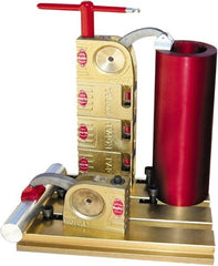 Mitee-Bite - 59 Lb-Ft Holding Capacity, 5-1/2" Max Opening Capacity, 3,500 Lb Clamping Pressure, Manual Hold Down Clamp - 2-3/8" Arm Length, 4-1/4" Clamp Length, 1-9/16" Clamp Width, 3-1/2" Clamp Height, T-Slot Mount, Steel - Exact Tooling