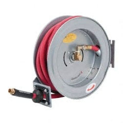 PRO-SOURCE - 35' Spring Retractable Hose Reel - 300 psi, Hose Included - Exact Tooling