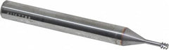 Vargus - #10-32, #6-32, #8-32 Thread, 1/4" Shank Diam, Bright Coating, Solid Carbide Straight Flute Thread Mill - 3 Flutes, 2.244" OAL, #6 Min Noml Diameter - Exact Tooling