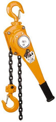 Value Collection - 6,000 Lb Lifting Capacity, 10' Lift Height, Short Handle Lever Hoist - Made from Chain, 1 Chain - Exact Tooling