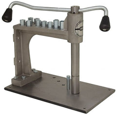 Cedarberg - #8 to 3/4" Tap Compatibility, 13" Table Length x 8" Table Width, Hand Tapper - 7" Clearance Height, 7-1/2" Throat Depth, 30 Lbs. - Exact Tooling