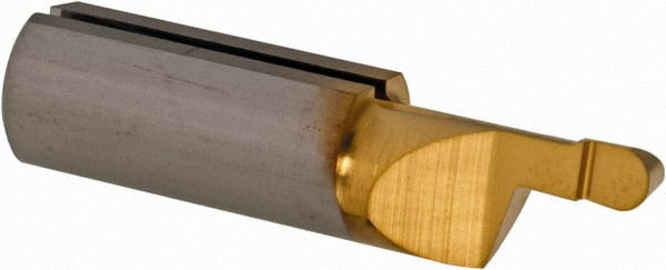 Iscar - 8mm Min Bore Diam, 5mm Max Bore Depth, 7mm Shank Diam, Corner Radius Boring Bar - 0.0492" Corner Radius, Right Hand Cut, Solid Carbide, TiAlN/TiN Finish - Exact Tooling