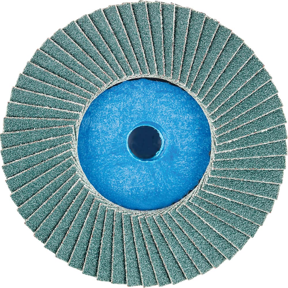 PFERD - Flap Discs; Abrasive Type: Coated ; Flap Disc Type: Compact ; Disc Diameter (Inch): 3 ; Abrasive Material: Zirconia Alumina ; Grit: 80 ; Attaching System: Quick Change Type CD - Exact Tooling