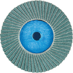 PFERD - Flap Discs; Abrasive Type: Coated ; Flap Disc Type: Compact ; Disc Diameter (Inch): 3 ; Abrasive Material: Zirconia Alumina ; Grit: 80 ; Attaching System: Quick Change Type CD - Exact Tooling