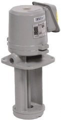 Graymills - 0.7/0.35 Amp, 115/230 Volt, 1/8 hp, 1 Phase, 3,450 RPM, Cast Iron Immersion Machine Tool & Recirculating Pump - Exact Tooling