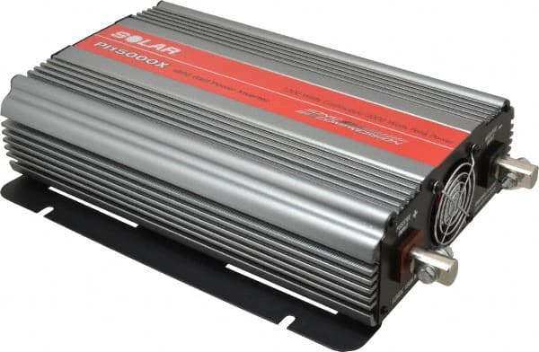 Value Collection - 3 Connection, 12 VDC Input, 110 VAC Output, 3,000 Peak Wattage, Power Inverter - 1,500 Watt Continuous Output Power - Exact Tooling