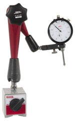 SPI - 0.001" Graduation, 0-100 Dial Reading, Dial Indicator & Base Kit - 2-1/4" Base Length x 2" Base Width x 2-1/8" Base Height, 2" Dial Diam - Exact Tooling