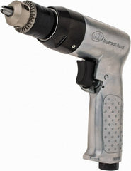 Ingersoll-Rand - 3/8" Reversible Keyed Chuck - Pistol Grip Handle, 2,000 RPM, 4 CFM, 0.5 hp, 90 psi - Exact Tooling