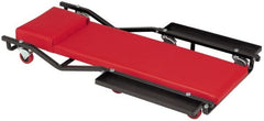 Whiteside - 320 Lb Capacity, 6 Wheel Creeper - Steel, 40" Long x 4-1/2" High x 17" Wide - Exact Tooling