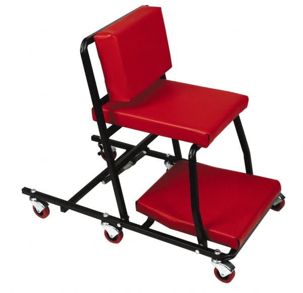 Whiteside - 320 Lb Capacity, 6 Wheel Convertible Creeper - Steel, 40" High x 17" Wide - Exact Tooling