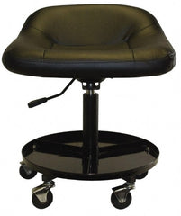 Sunex Tools - 320 Lb Capacity, 5 Wheel Adjustable Creeper Seat - Steel, 17.95" High - Exact Tooling