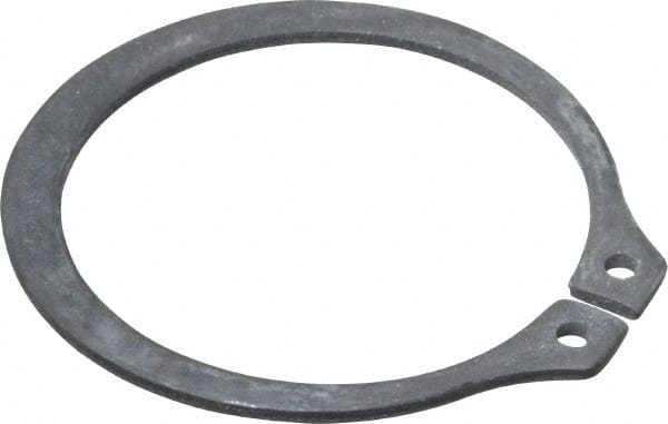 Value Collection - 1.232" Groove Diam, 1-5/16" Shaft Diam, Phosphate Spring Steel, Snap External Retaining Rings - 0.056" Groove Width, 0.05" Ring Thickness - Exact Tooling