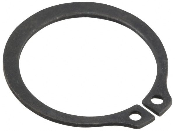 Value Collection - 0.443" Groove Diam, 15/32" Shaft Diam, Phosphate Spring Steel, Snap External Retaining Rings - 0.029" Groove Width, 0.025" Ring Thickness - Exact Tooling