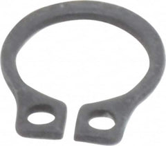 Value Collection - 0.23" Groove Diam, 1/4" Shaft Diam, Phosphate Spring Steel, Snap External Retaining Rings - 0.029" Groove Width, 0.025" Ring Thickness - Exact Tooling