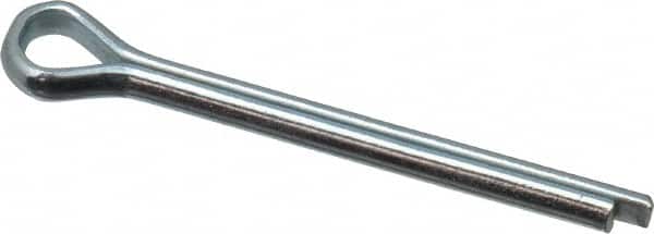 Value Collection - 1/8" Diam x 1-1/4" Long Extended Prong Cotter Pin - Grade 2, Zinc-Plated, Steel - Exact Tooling