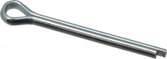 Value Collection - 1/8" Diam x 1-1/4" Long Extended Prong Cotter Pin - Grade 2, Zinc-Plated, Steel - Exact Tooling