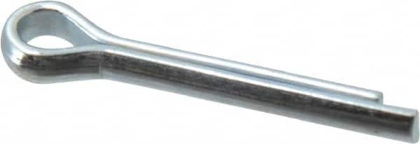 Value Collection - 5/32" Diam x 1" Long Extended Prong Cotter Pin - Grade 2, Zinc-Plated, Steel - Exact Tooling
