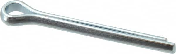 Value Collection - 5/32" Diam x 1-1/2" Long Extended Prong Cotter Pin - Grade 2, Zinc-Plated, Steel - Exact Tooling