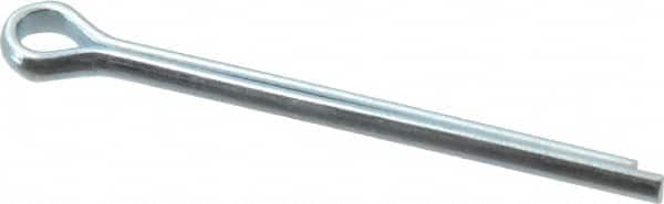 Value Collection - 5/32" Diam x 2" Long Extended Prong Cotter Pin - Grade 2, Zinc-Plated, Steel - Exact Tooling